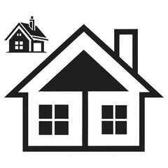 home silhouette vector