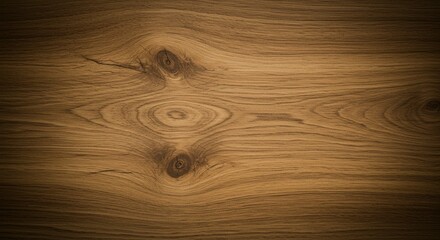 Fototapeta premium Rich Brown Wood Grain Texture Background Natural Oak Wood Surface Knots and Grain Detail