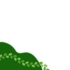 Fototapeta premium Leaves Corner Organic Modern