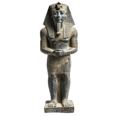 Ancient Egyptian pharaonic sculpture png antique Egyptian statue png pharaoh bust png historical artifact png transparent background image