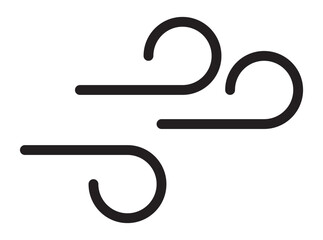 Wind Blowing icon Vector for app and website