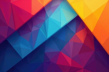 Fototapeta premium Abstract geometric wallpaper, overlapping angular forms , home, interior, sharp