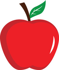 Red apple. Red apple vector illustration