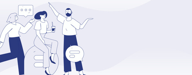 Communicate with consultants flat vector character concept operation hand drawn illustration
