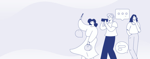 Communicate with consultants flat vector character concept operation hand drawn illustration
