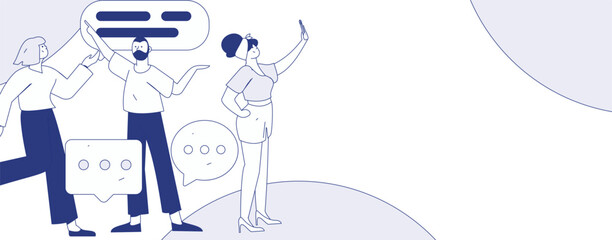 Communicate with consultants flat vector character concept operation hand drawn illustration
