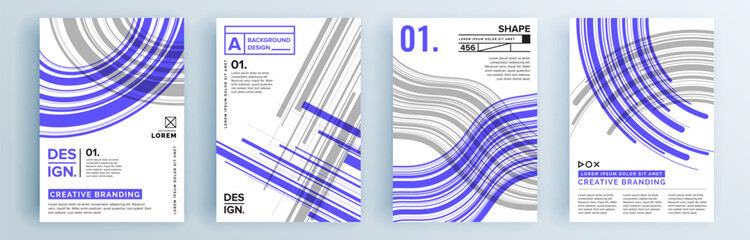 Modern abstract covers set, minimal covers design. Colorful geometric background, vector illustration.