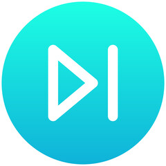 Forward Button Vector Flat Isolated Icon, User Interface Icon.