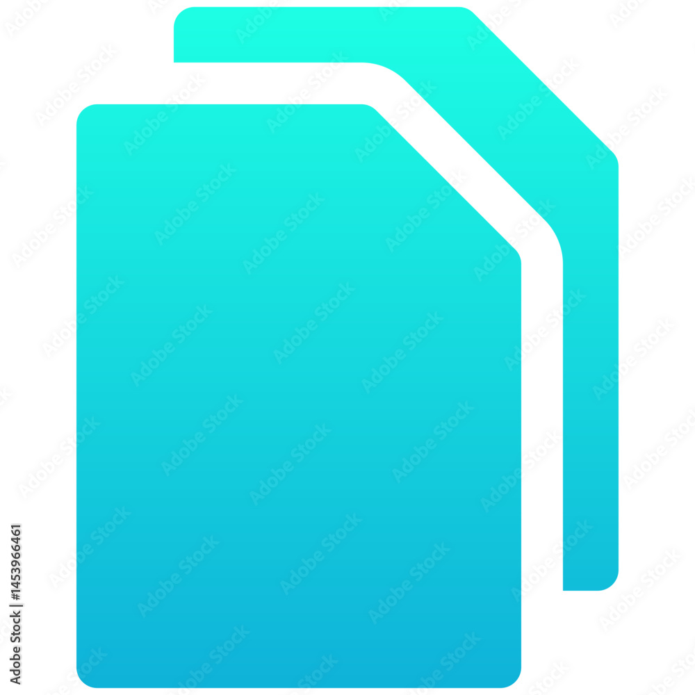 Poster file and document, copy page, paper vector icon, user interface, user experience, silhouette gradien
