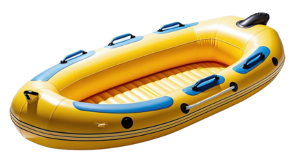 Isolated Inflatable River Raft