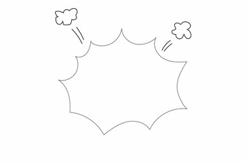 Comic brust bubbles icon, comic book bubble, comic bubble, comic brust for advertising, marketing and promotion concept 