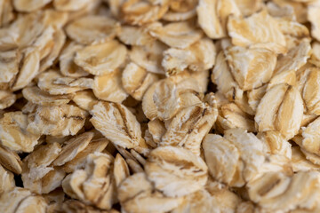 oat flakes for quick cooking of porridge in boiled water