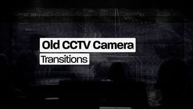 Old CCTV Camera Transitions (Drag And Drop)
