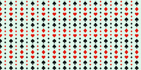 Dark Black vector background with cards signs. Glitter abstract sketch with isolated symbols of playing cards. Smart design for your business advert of casinos. © Anggita