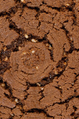 sweet cookies with chocolate flavor, chocolate biscuits with real cocoa and sesame
