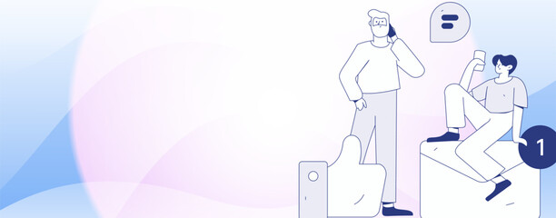 Communicate with consultants flat vector character concept operation hand drawn illustration
