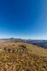 Trail on the cricular route of Moel Hebog, Beddgelert, Snowdonia national park