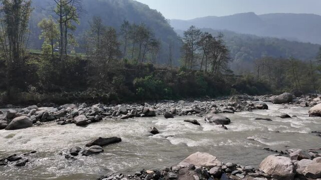 Modi River or Modi Khola is a tributary of Gandaki River in Parbat district of Nepal, originating from Annapurna Mountains. The water in the Khola mainly comes from the melting glaciers.