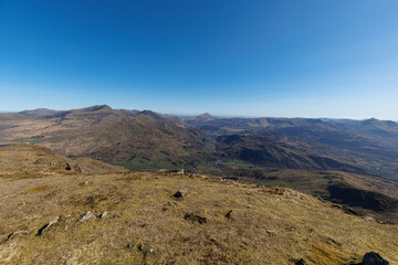 Trail on the cricular route of Moel Hebog, Beddgelert, Snowdonia national park