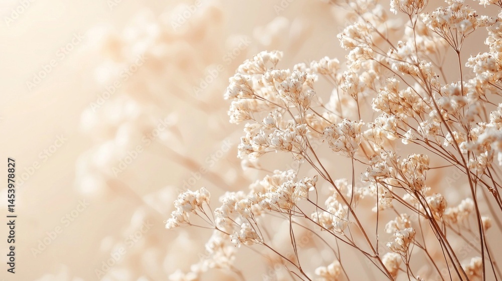 Poster soft light filters through a cluster of delicate white flowers in a tranquil setting. this scene cap