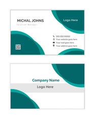  creative modern Business card design template, Luxury business card, visiting card, double sided business card design eye-catching, interesting, and reflective of a contemporary aesthetic.