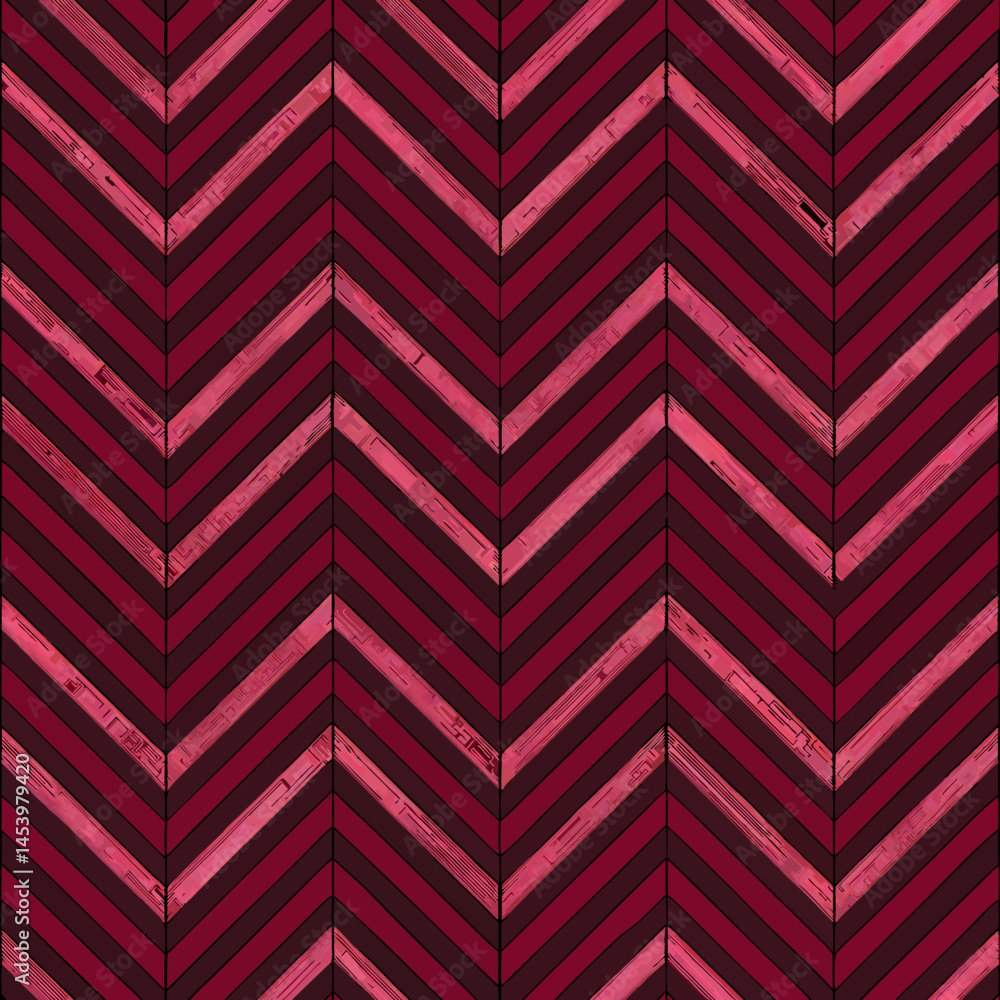 Poster elegant herringbone seamless vector pattern in bold colors and textures