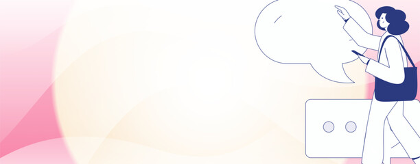 Communicate with consultants flat vector character concept operation hand drawn illustration
