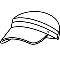 Minimal Visor Vector on White