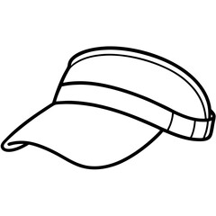 Minimal Visor Vector on White