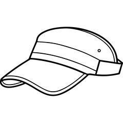 Minimal Visor Vector on White