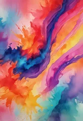Vibrant hues blend, textured paper  Abstract watercolor art ,  colorful abstract art,  design