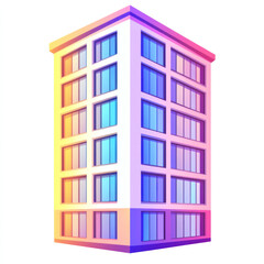 Obraz premium 3d render of a library