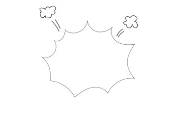 Comic brust bubbles icon, comic book bubble, comic bubble, comic brust for advertising, marketing and promotion concept 
