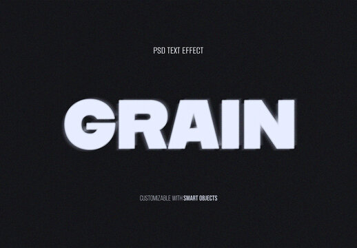 Dissolving Grain Text Effect