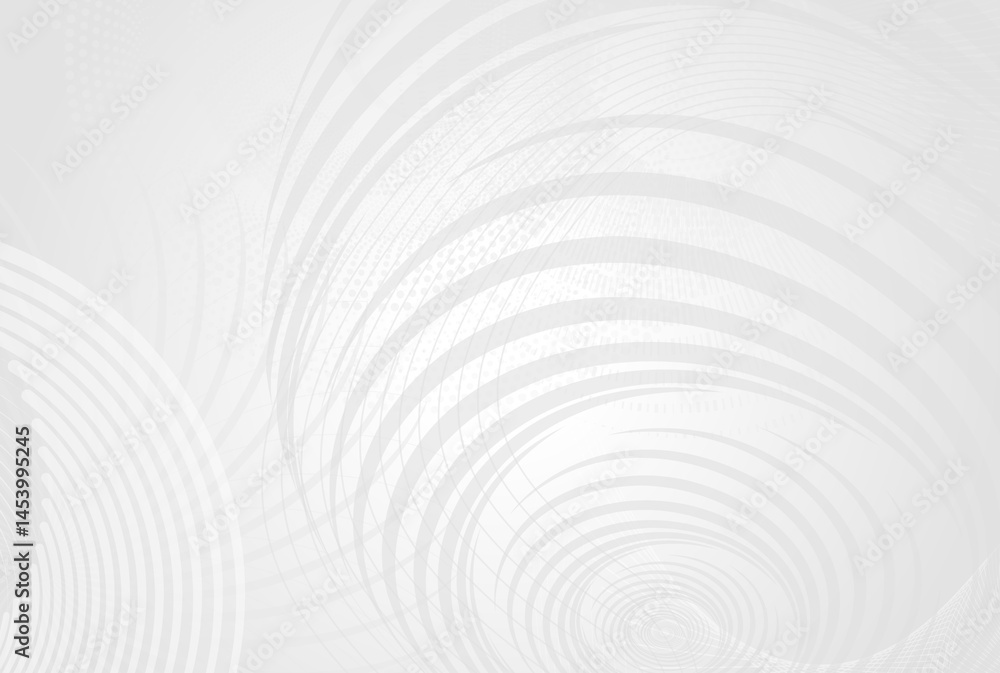 Aufkleber clean white abstract background with spiral motion and subtle geometry — ideal for branding, present