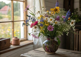 flowers in vase © ARIFUZZAMAN