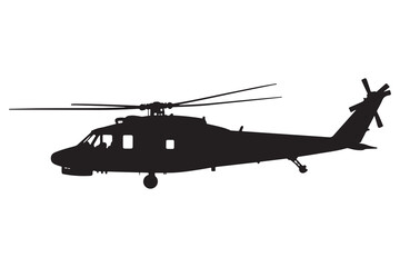 Army Combat Helicopter Vector Graphic