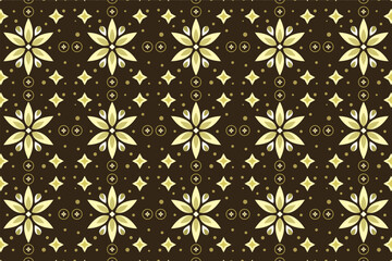 Floral geometric pattern