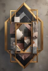 Abstract geometric photo collage layout  Image & frame slots , photo collage,  visual