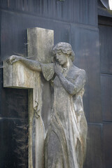 A memorial at the cemetery - statue