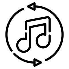 Music Playback Refresh Icon