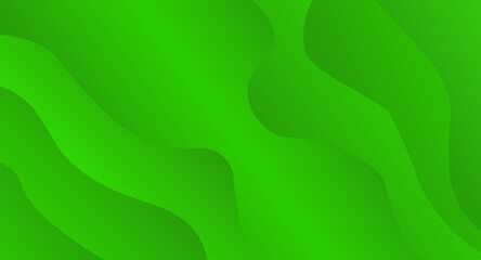 green layered wavy abstract background, good for posters, banners and magazines