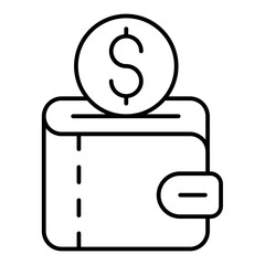 wallet coin icon