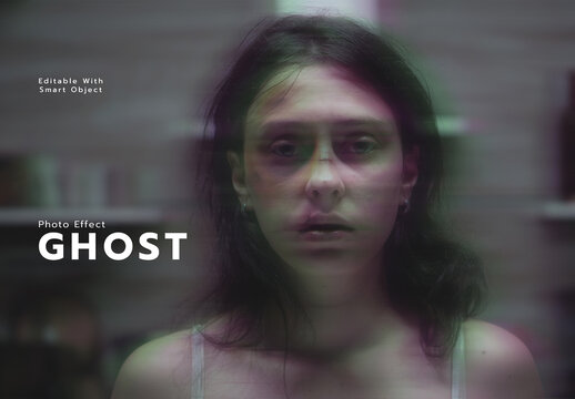 Creepy Ghost Face Photo Effect