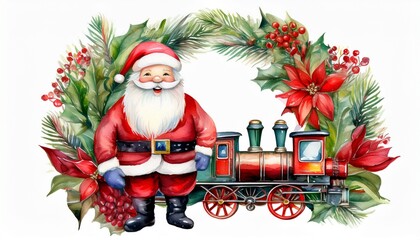 santa claus with gifts