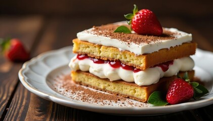 Classic Italian dessert, layered espresso-soaked ladyfingers and creamy mascarpone , espresso, italian