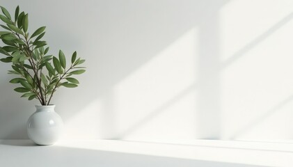 Clean minimalist aesthetic, pure white backdrop, simple, bright, beauty product