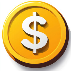 Fototapeta premium golden dollar sign