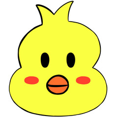 Yellow Baby Chick – Flat Vector Animal Icon