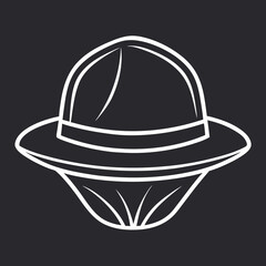 vector illustration of a hat